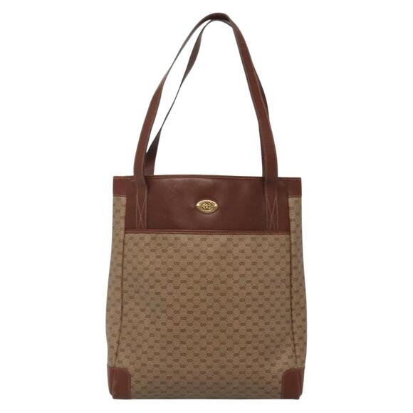 GUCCI Micro GG Supreme Tote Bag Pvc Beige Gold 002 37 002 37 - Picture 2 of 16